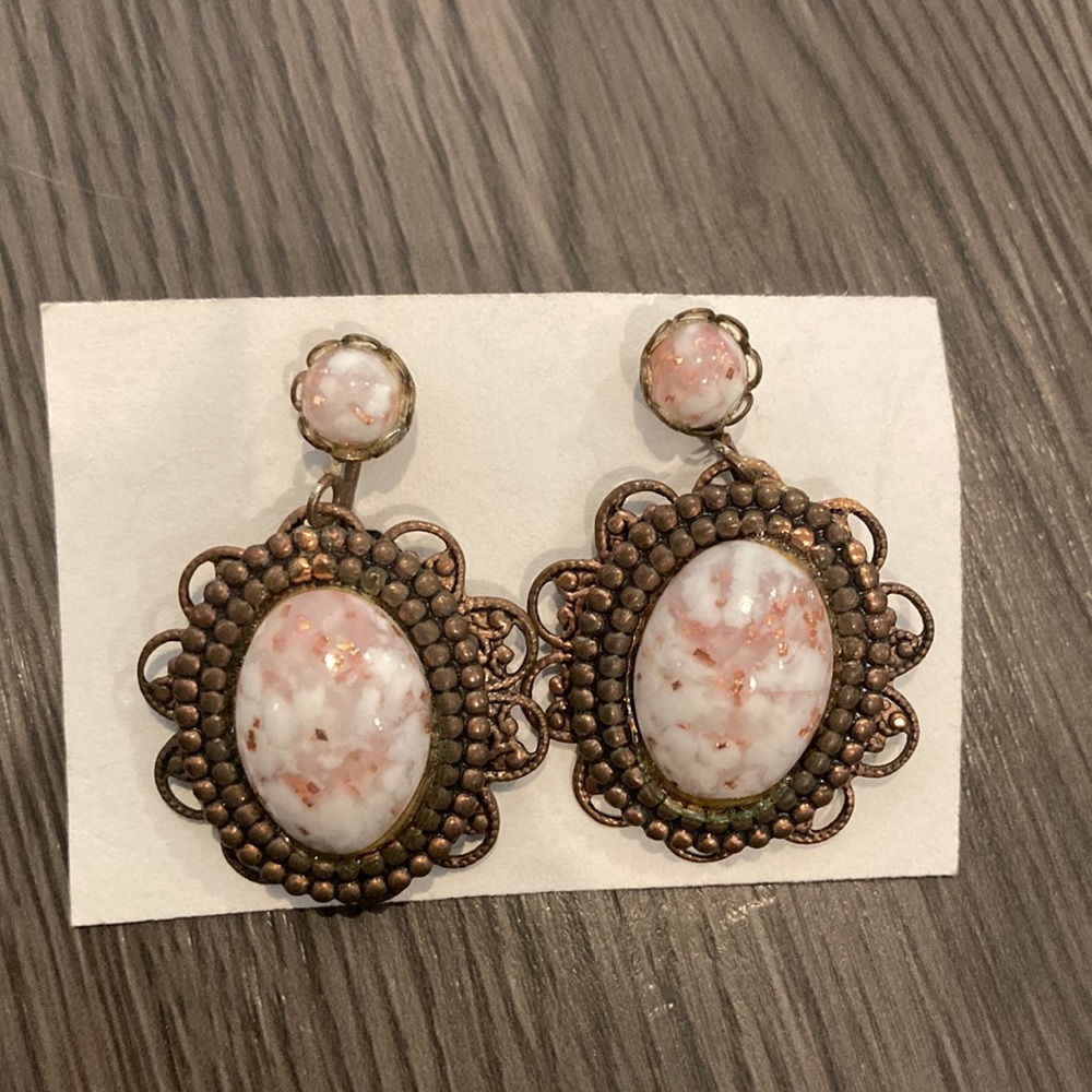 Vintage clip on earrings.